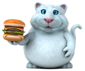 Fun cat - 3D Illustration