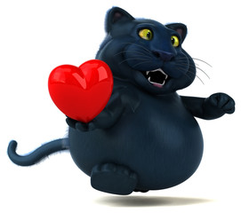 Fun cat - 3D Illustration