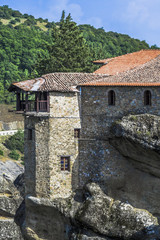 Fototapeta na wymiar Balcony of mountain monastery