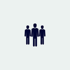 businessman group icon, vector illustration. group icon