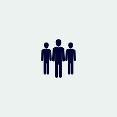 businessman group icon, vector illustration. group icon