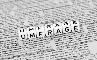 Obraz premium Umfrage