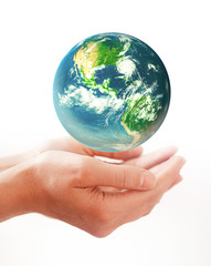 conceptual image of the earth day