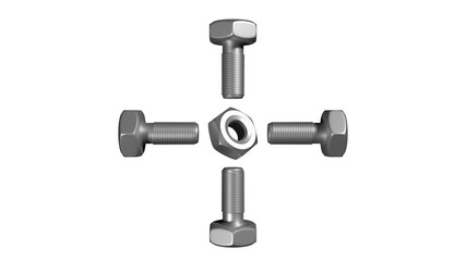 Bolt and nut