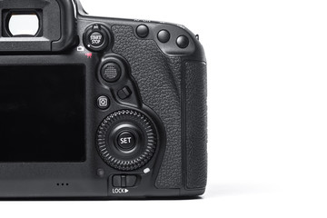 Closeup view of digital camera