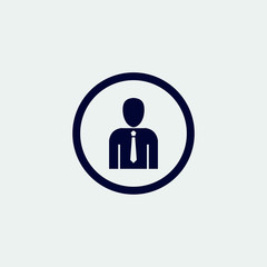 user icon, vector illustration. flat icon