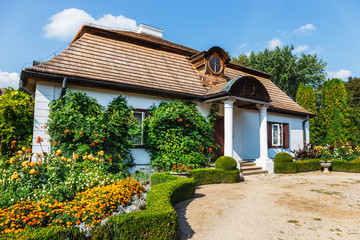 Old wooden manor house in Lublin, Poland - obrazy, fototapety, plakaty