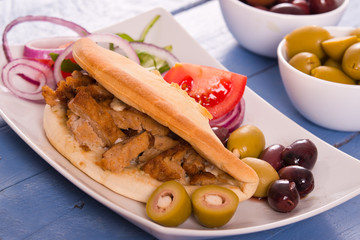 Greek pita bread.