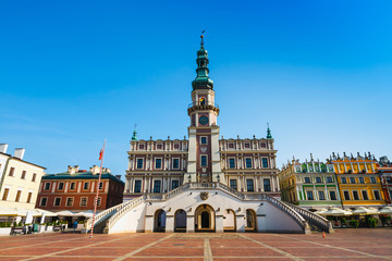 Fototapeta na wymiar Great Market Square, renaissance town in Central Europe, Poland
