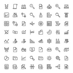 Statistics icon set