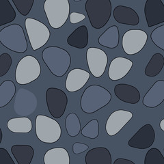 Vector seamless stone pattern. Broken glass. Abstract mosaic pattern. Black and white background. For design and decorate path, wall, backdrop. Masonry endless texture. Broken crack mirror. Spiderweb,