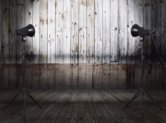 studio in old room