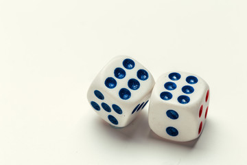 dice isolated on white background