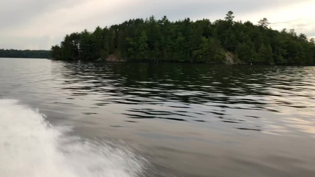 Boating on Adirondack Lake