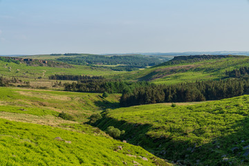 Fototapeta na wymiar Peak District landscape near Upper Burbage, South Yorkshire, England, UK