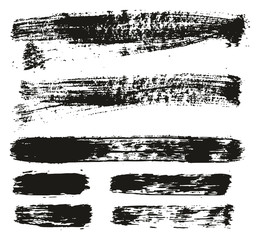 Paint Brush Background & Lines High Detail Abstract Vector Background Mix Set 110