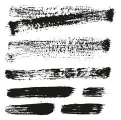 Paint Brush Background & Lines High Detail Abstract Vector Background Mix Set 104