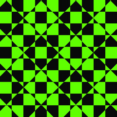 green patterns on a black background
