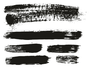 Paint Brush Background & Lines High Detail Abstract Vector Background Mix Set 103