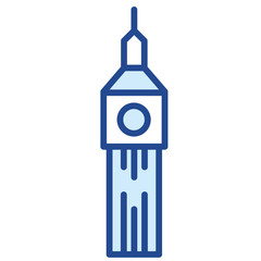Big Ben, London / Grioßbrittanien Vector Icon Illustration