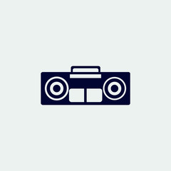 hifi icon, vector illustration. flat icon