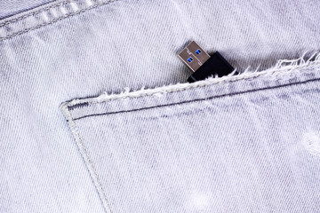 Usb flash 3.0 in jeans pocket