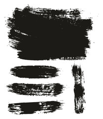 Paint Brush Background & Lines High Detail Abstract Vector Background Mix Set 42