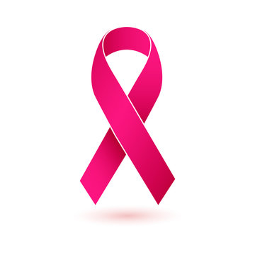 National Breast Cancer Awareness Month. Pink ribbon.