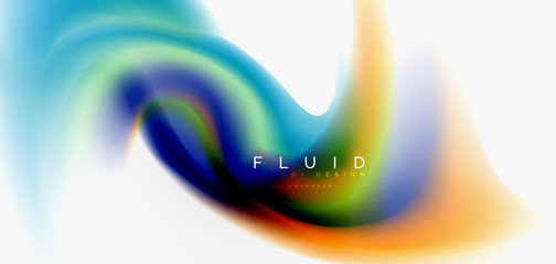 Fluid flowing wave abstract background