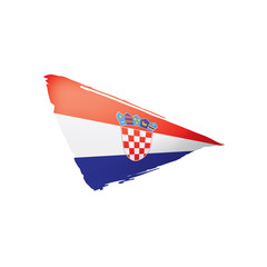 Croatia flag, vector illustration on a white background.