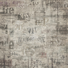 Old vintage grunge newspaper texture background