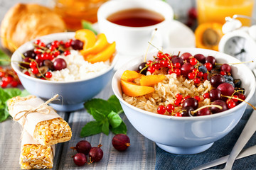 Assortment of breakfast