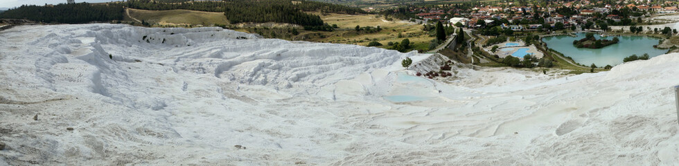 Panoramic view of Pamukkale, Turkey