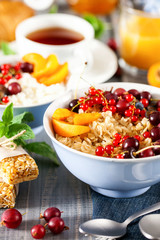 Assortment of breakfast