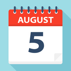 August 5 - Calendar Icon