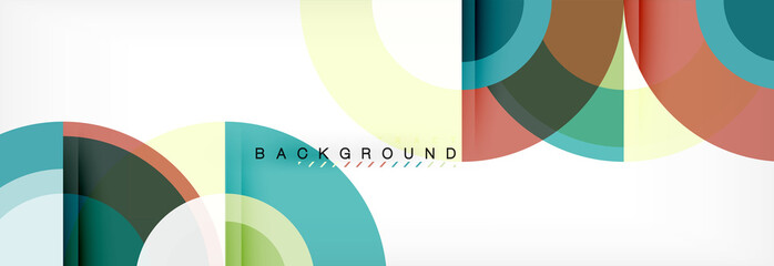 Obraz premium Vector circle abstract background