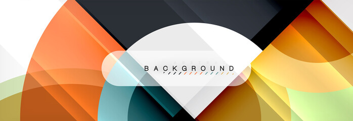 Vector circle abstract background