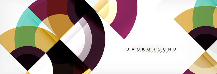 Fototapeta premium Vector circular abstract background