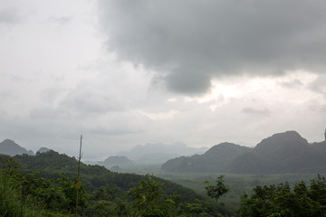 landscape in asia on a cloudy day