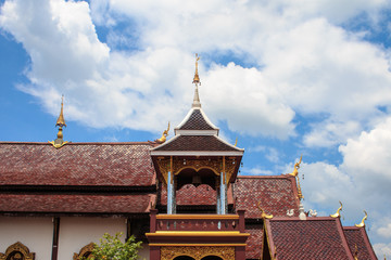 Fototapeta na wymiar Wat Pak Mueang - Buddhist Temple , Chiang Mai Thailand