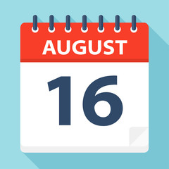 August 16 - Calendar Icon