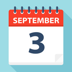 September 3 - Calendar Icon