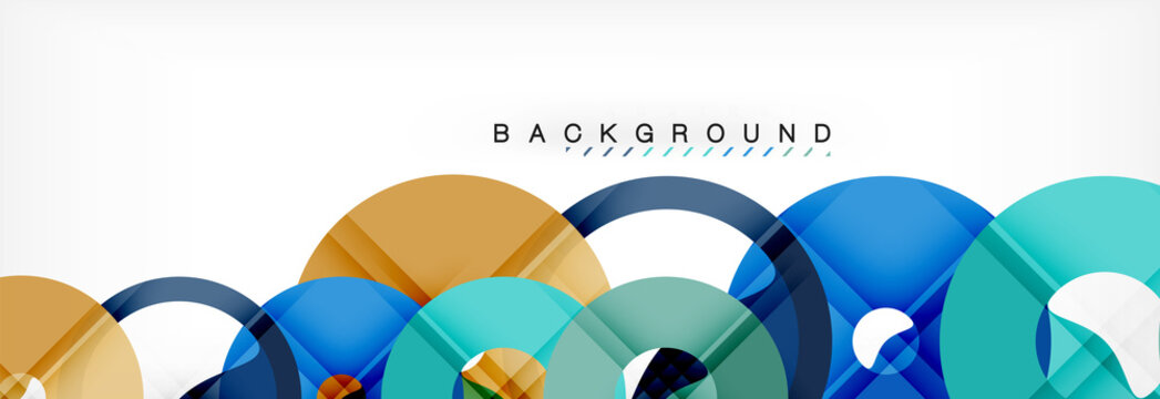 Geomtric modern backgrounds, rings abstract template