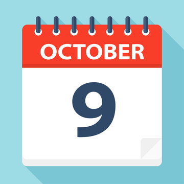 October 9 - Calendar Icon