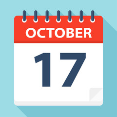 October 17 - Calendar Icon