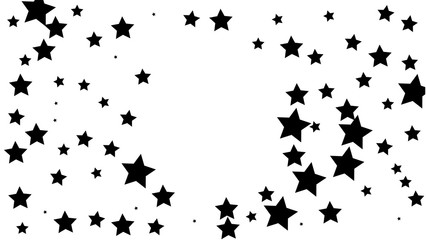 Abstract Background with Many Random Falling Golden Stars Confetti .