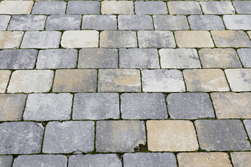 buntes Kopfsteinpflaster