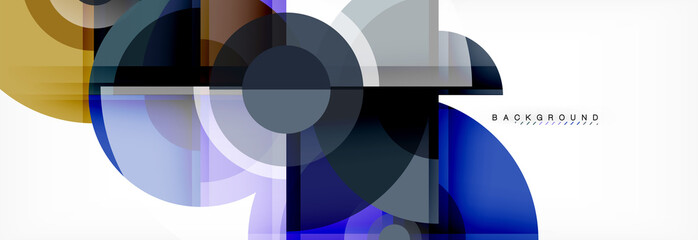 Obraz premium Vector fantastic circle modern geometric background template