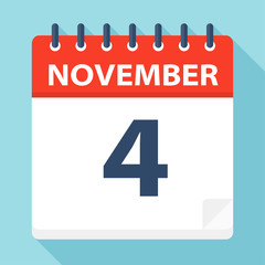 November 4 - Calendar Icon