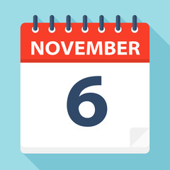 November 6 - Calendar Icon